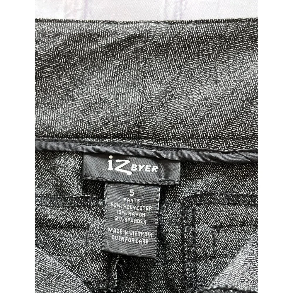 IZ Byer Boot Leg Dress Pants - Junior's SIZE 5 - Picture 5 of 6